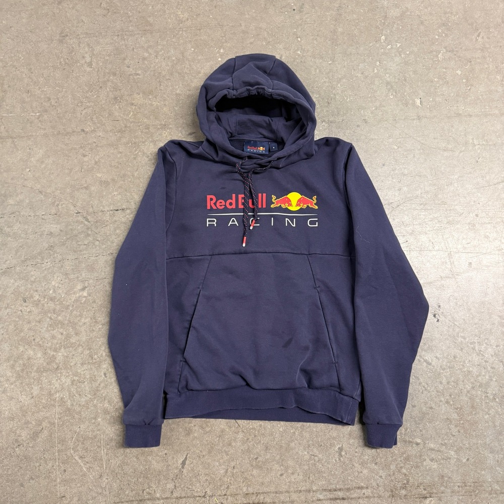Red Bull Racing Hoodie Mens Small Navy‎ Blue F1 Formula One Graphic Sweatshirt